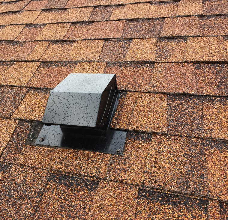 Roof with roof vent